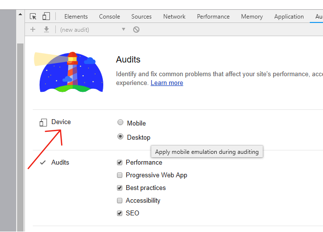Lighthouse emulator options